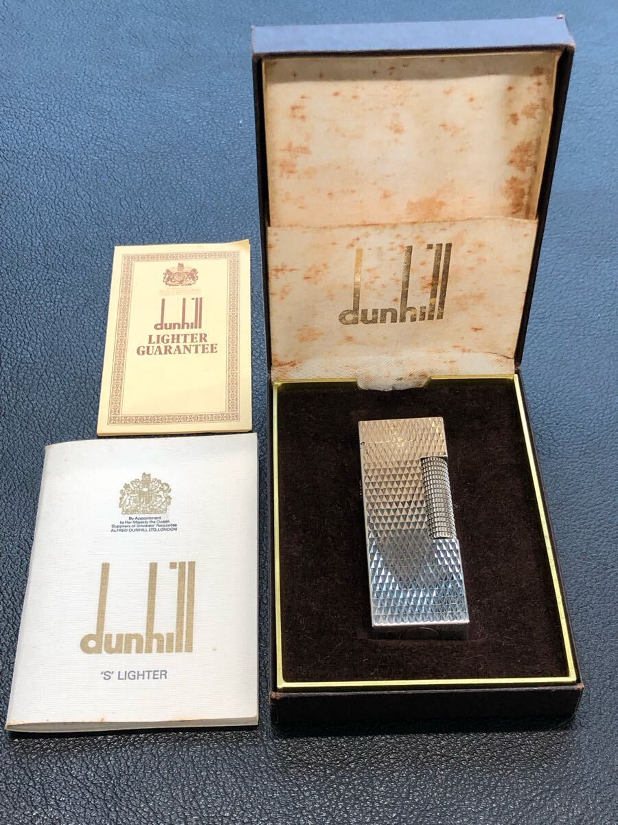 Dunhill ダンヒル ガスライター シルバー 箱付き(ダンヒル Dunhill ダンヒル ガスライター シルバー 箱付き(ダンヒル