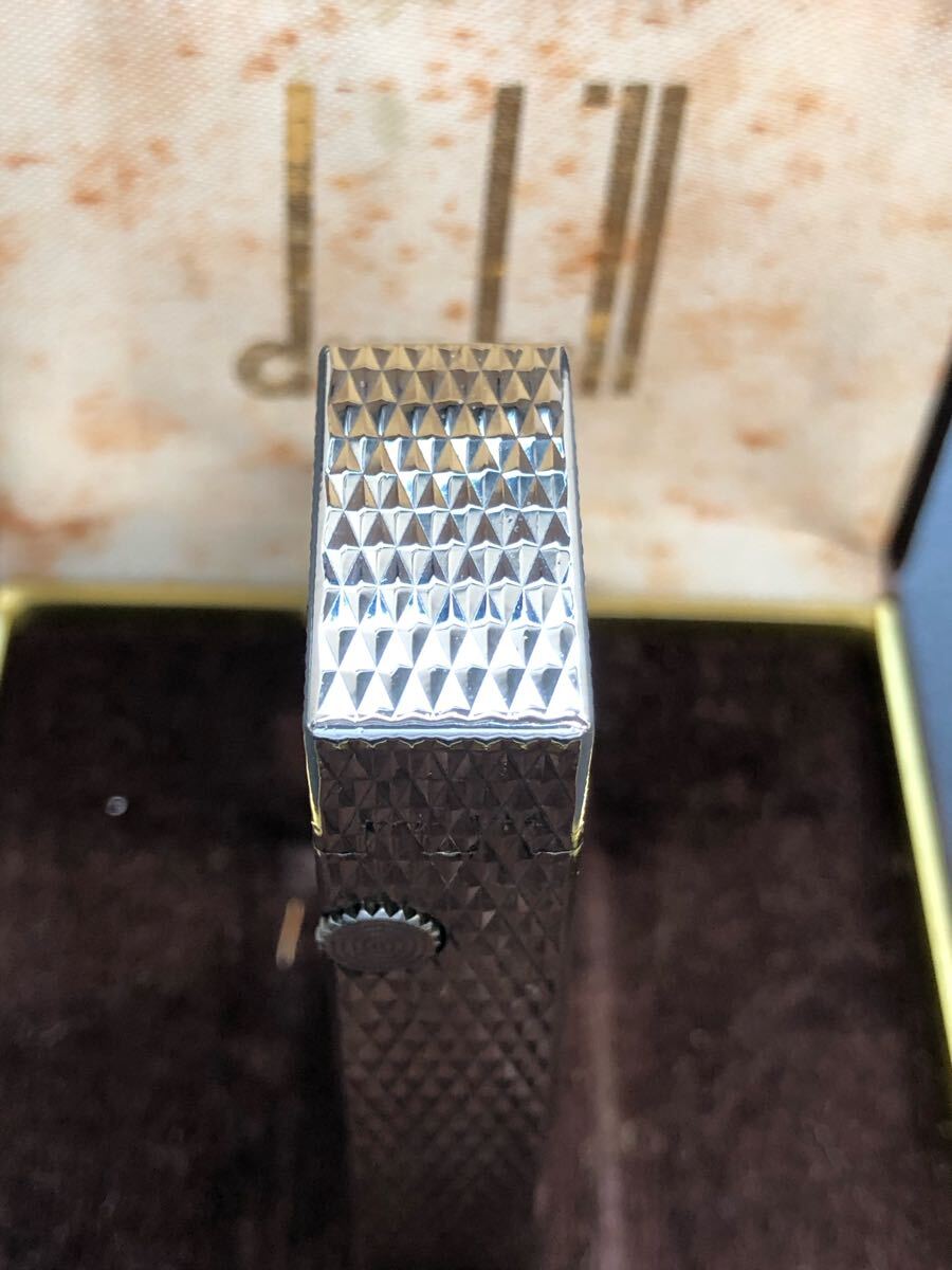 Dunhill ダンヒル ガスライター シルバー 箱付き(ダンヒル