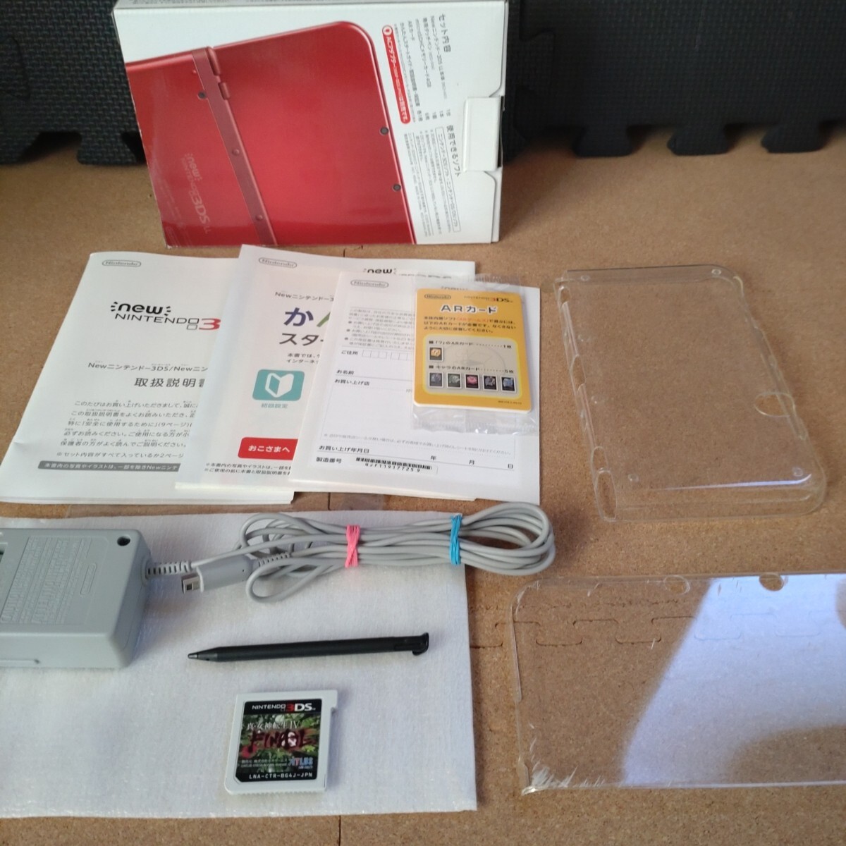 new NINTENDO 3DSLL メタリックレッド 付属品付 動作品 初期化済 new NINTENDO 3DSLL メタリックレッド 付属品付 動作品 初期化済
