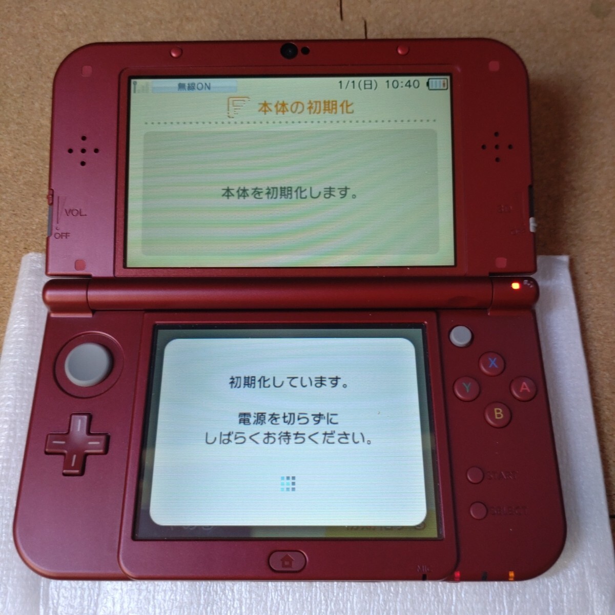 new NINTENDO 3DSLL メタリックレッド 付属品付 動作品 初期化済 new NINTENDO 3DSLL メタリックレッド 付属品付 動作品 初期化済