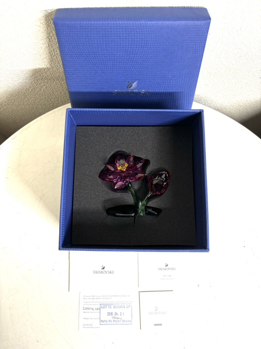 ジャンク品】 SWAROVSKI スワロフスキー 蓮の花 5275716 ジャンク品】 SWAROVSKI スワロフスキー 蓮の花 5275716