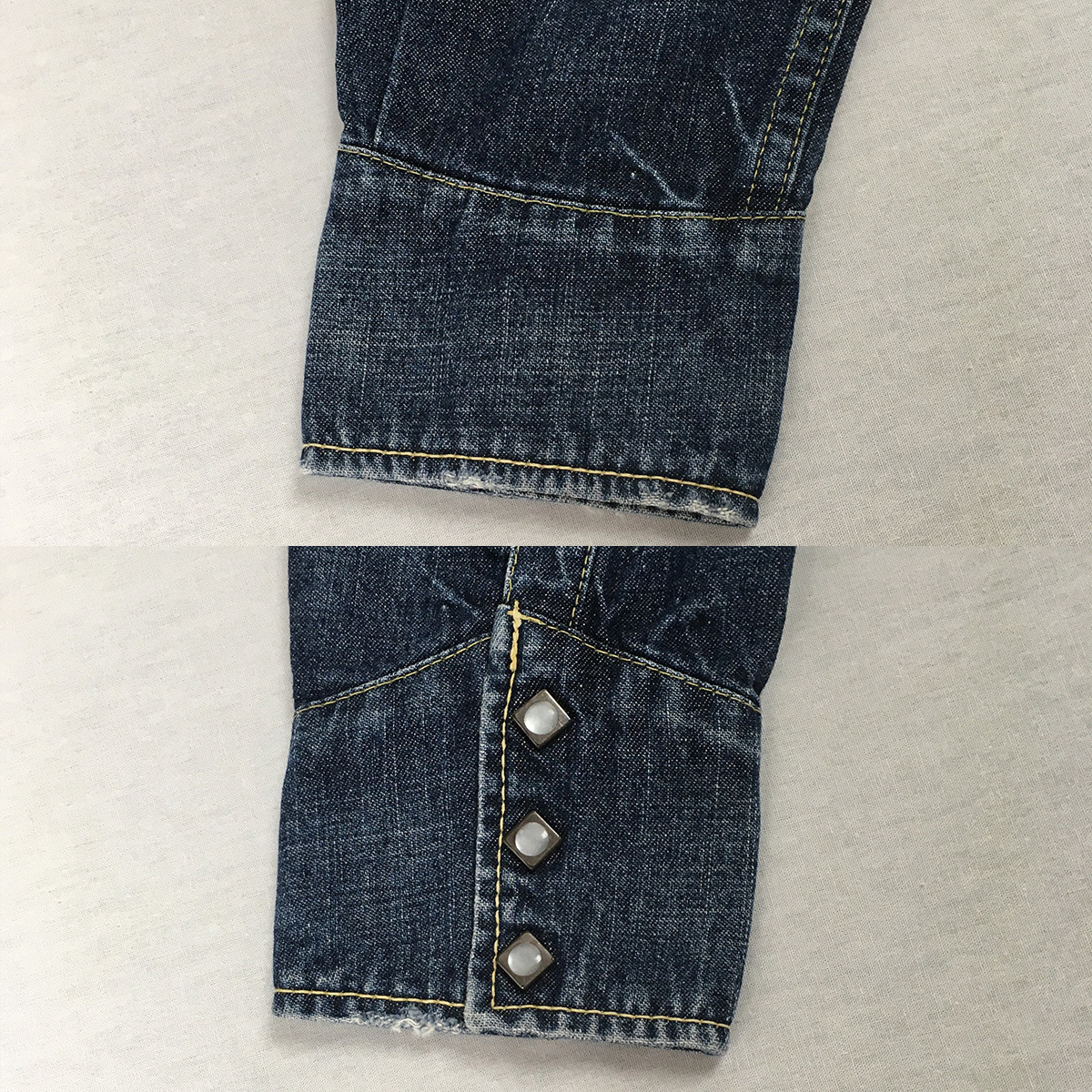 右腕の袖口