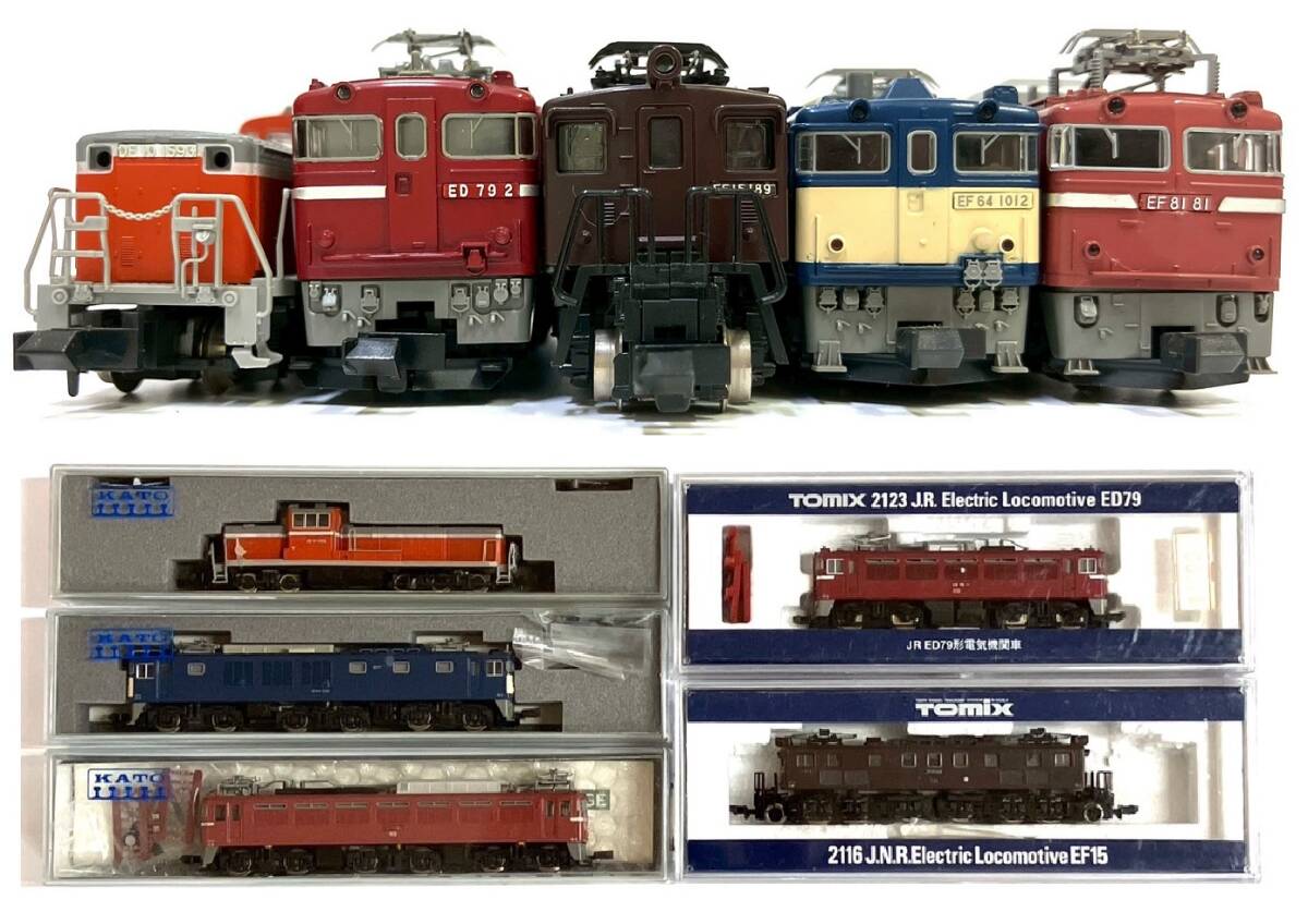 TOMIX EF81 EF62 KATO EF15 鉄道模型セット Yahoo!オークション - Nゲージ 5点 まとめ DE10 ・ EF64 ・ EF81