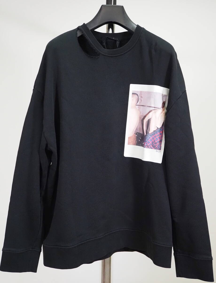 N°21 ヌメロヴェントゥーノ 19SSクラッシュ加工オーバーサイズスエットM N°21 ヌメロヴェントゥーノ 19SSクラッシュ加工オーバーサイズ