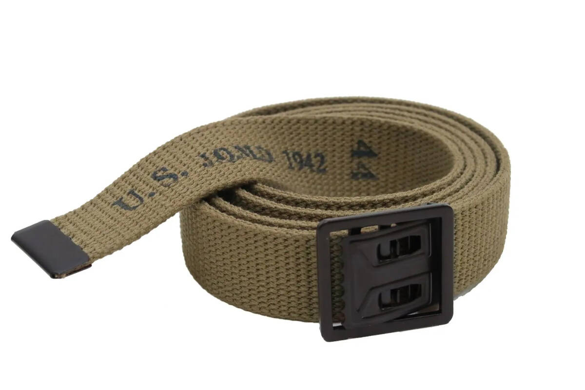 バズリクソンズ Buzz Rickson M-37 キャンバス ベルト BR02719 M-1937 米陸軍 GI用トラウザース ベルト幅約32mm 東洋エンター カーキ 新品