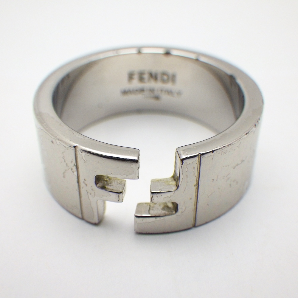 A25-749 FENDI フェンディ FFリング 指輪 メンズ Mサイズ 約21.5 A25-749 FENDI フェンディ FFリング 指輪 メンズ Mサイズ 約21.5