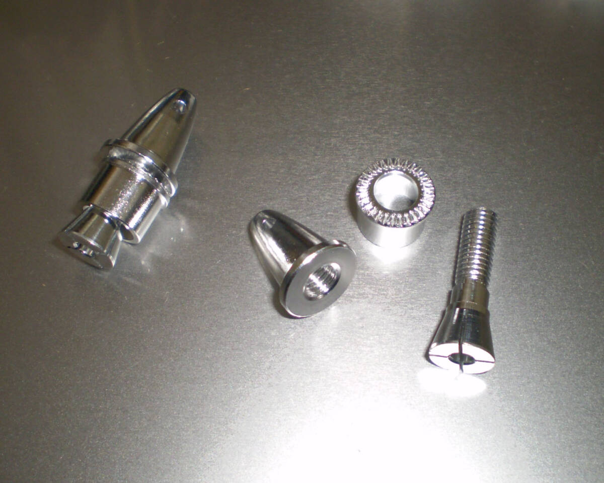 アルミ スピンナー コレット プロペラアダプター　3.0mm穴徑 (出力軸5mm) 2個(gè)