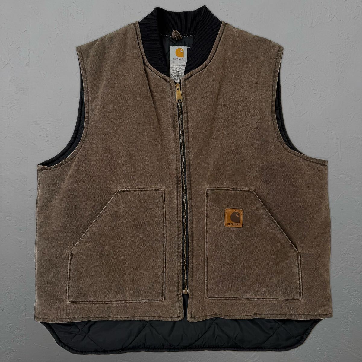 carhartt USA製 腰ステッチ ダックベスト V02 CHT カーハート carhartt USA製 腰ステッチ ダックベスト V02 CHT カーハート