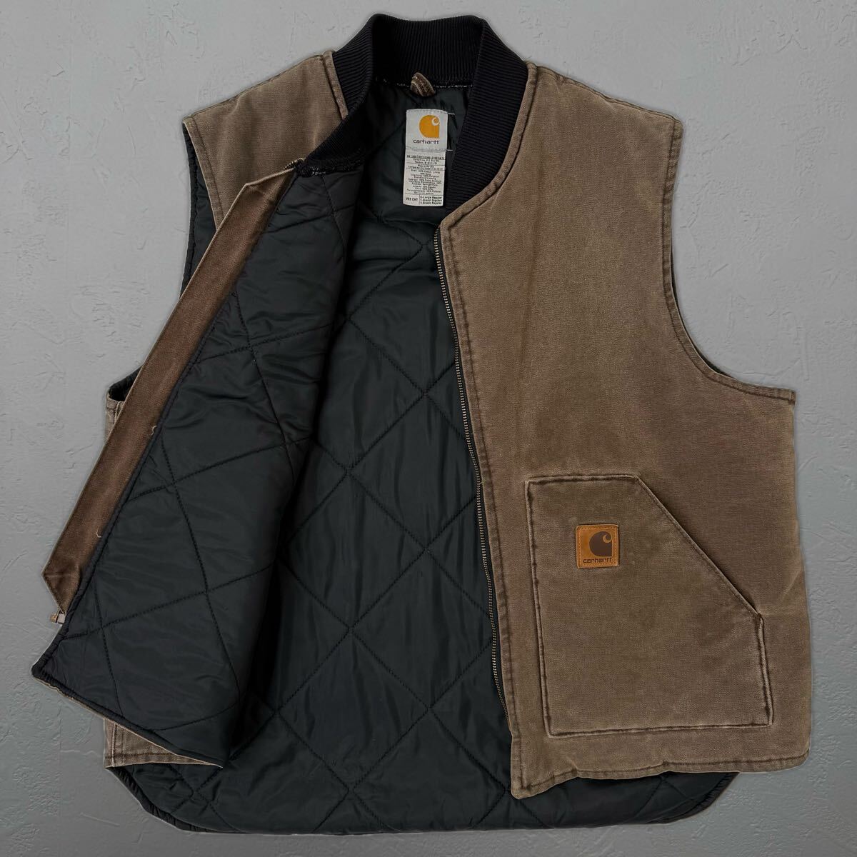 carhartt USA製 腰ステッチ ダックベスト V02 CHT カーハート carhartt USA製 腰ステッチ ダックベスト V02 CHT カーハート