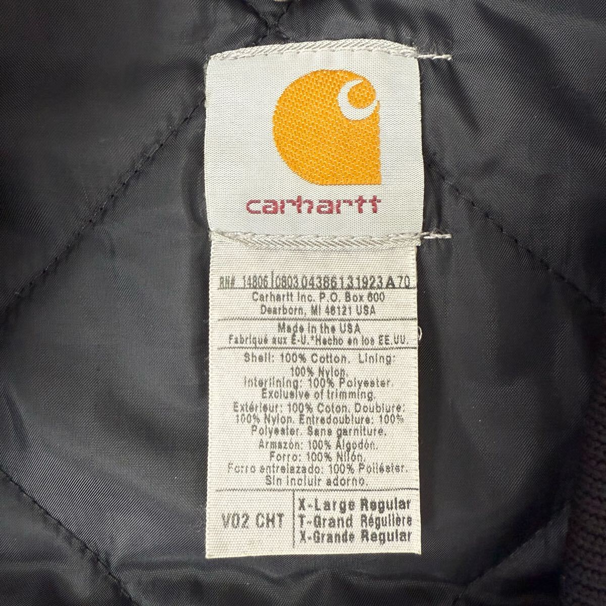carhartt USA製 腰ステッチ ダックベスト V02 CHT カーハート carhartt USA製 腰ステッチ ダックベスト V02 CHT カーハート