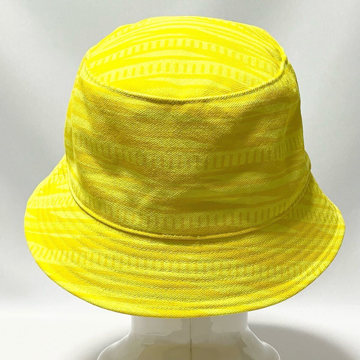 【新品】定価 5,280円 NIKE ナイキ限定モデルSUNSET PACK総柄バケットハット イエロー size M/L 58cm 男女兼用 コーディネートのポイントに_画像6
