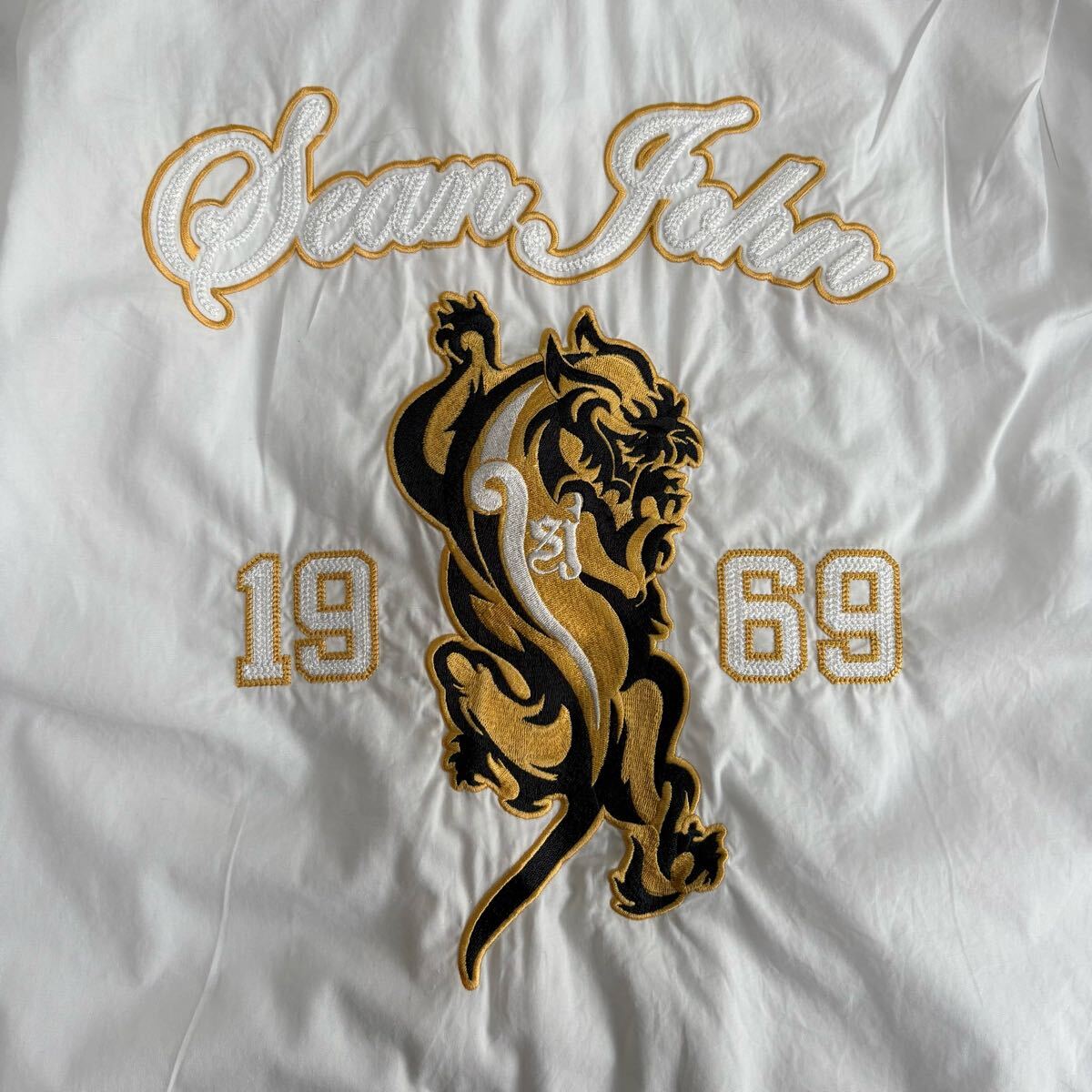 Sean John ショーンジョン 喧嘩上等 刺繍 長袖シャツ XXLサイズ_画像4