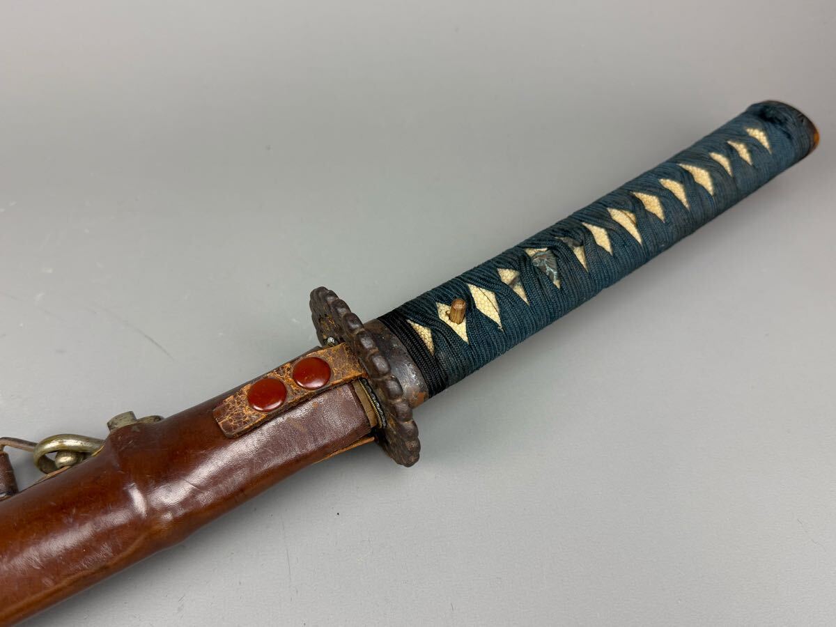 軍刀拵 外装 刀装具 旧日本軍 武具 日本刀 軍刀 骨董 古美術 革 軍刀拵 外装 刀装具 旧日本軍 武具 日本刀 軍刀 骨董 古美術 革