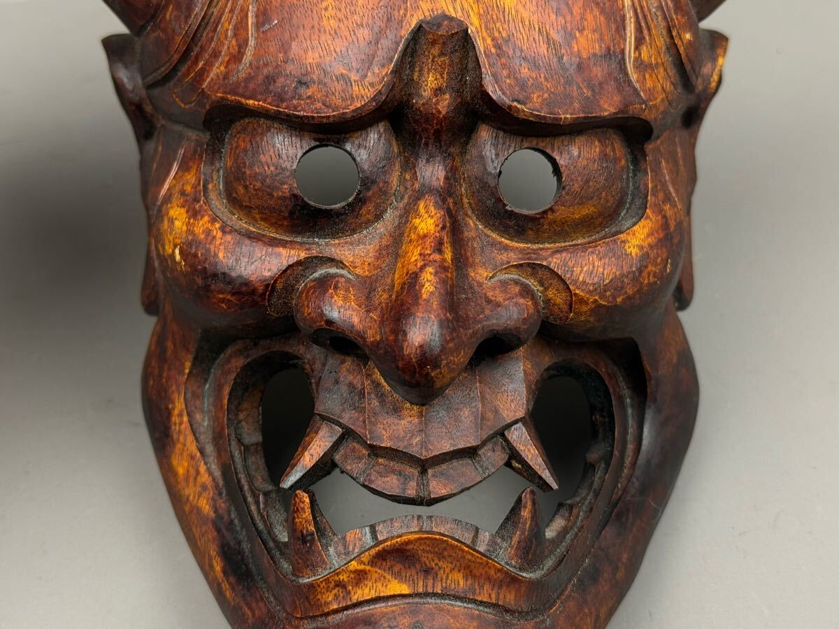 般若面 木彫 時代品 荒彫 京仏師 小面 能面 能楽 狂言 歌舞伎 般若面 木彫 時代品 荒彫 京仏師 小面 能面 能楽 狂言 歌舞伎
