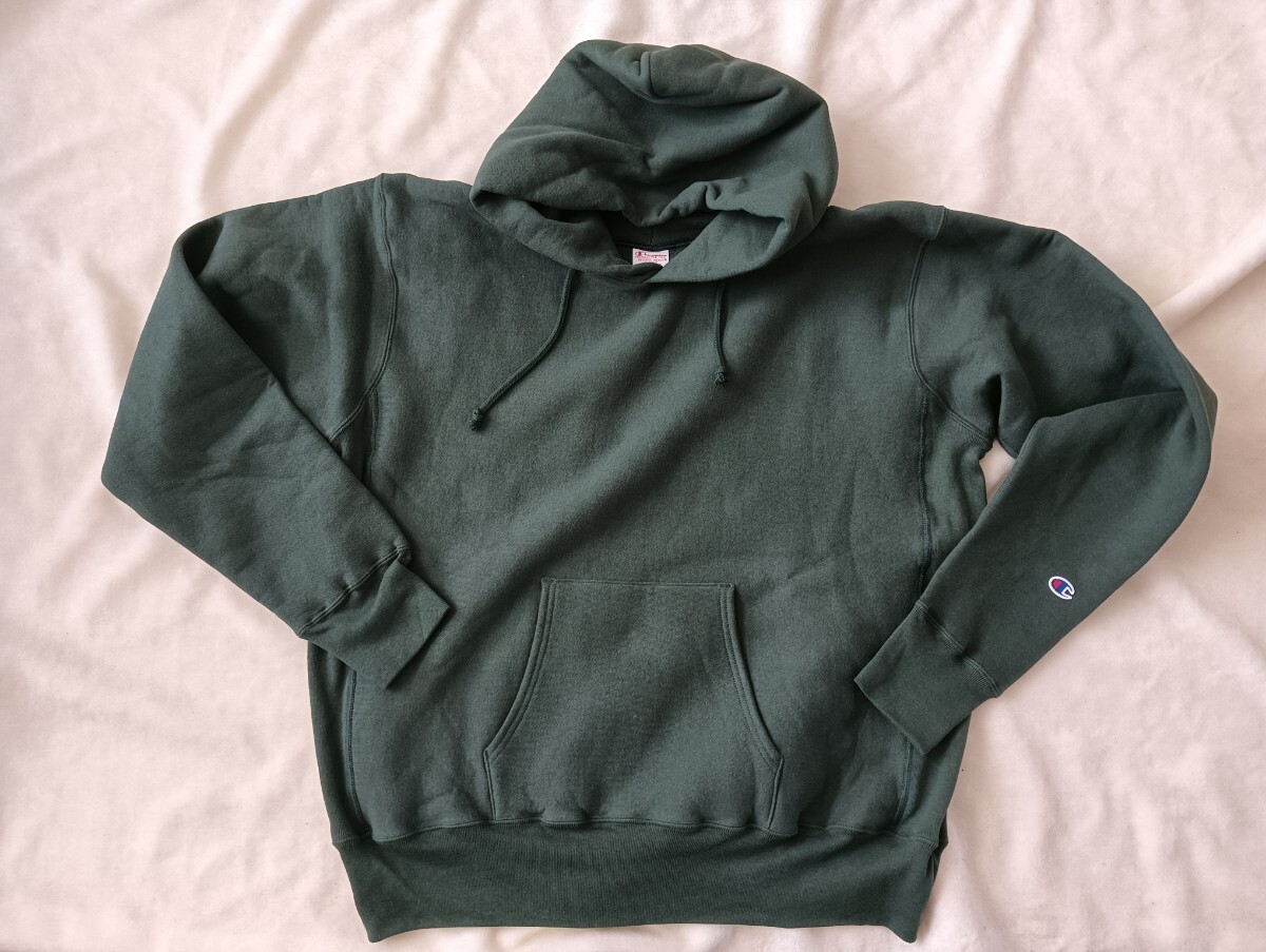 Champion リバースウィーブ復刻 単色タグ フーディー CHAMPION チャンピオン 90年代 リバースウィーブ スウェット パーカー