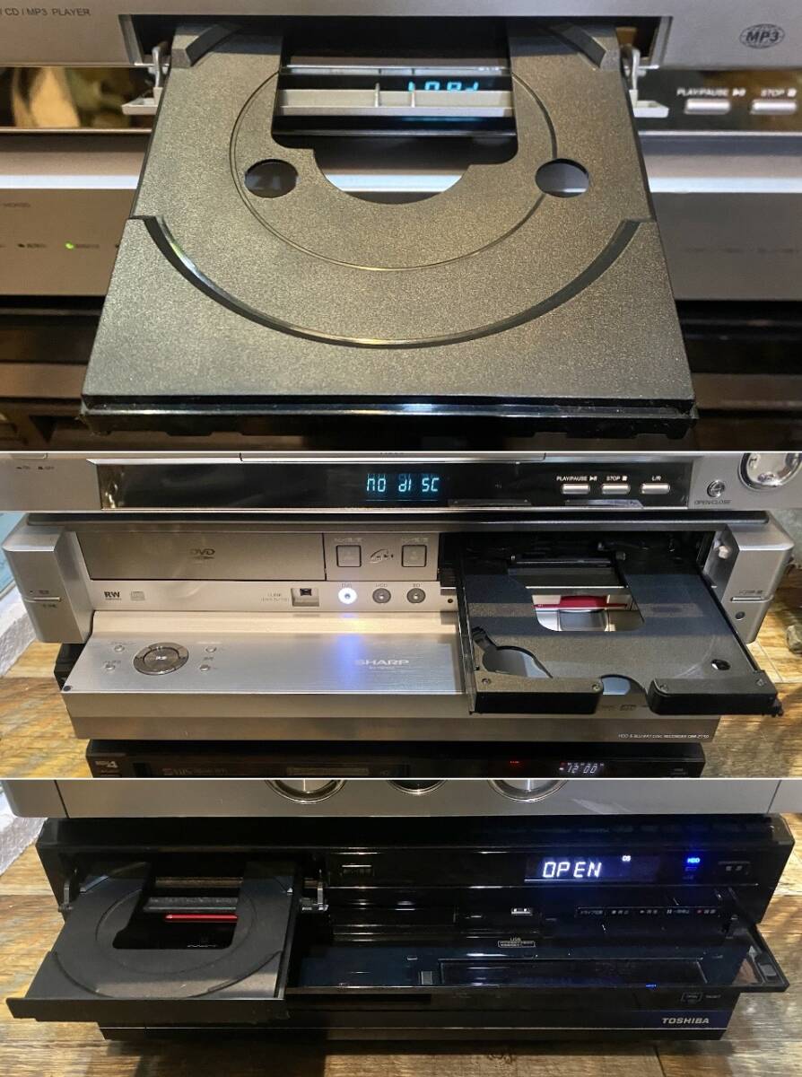 [No.642]TOSHIBA(DBR-Z150*A-890SV)/SHARP(BD-HD100)/Memtek(MDP2020)/ DVD* видеодека 4 пункт совместно электризация подтверждено утиль 