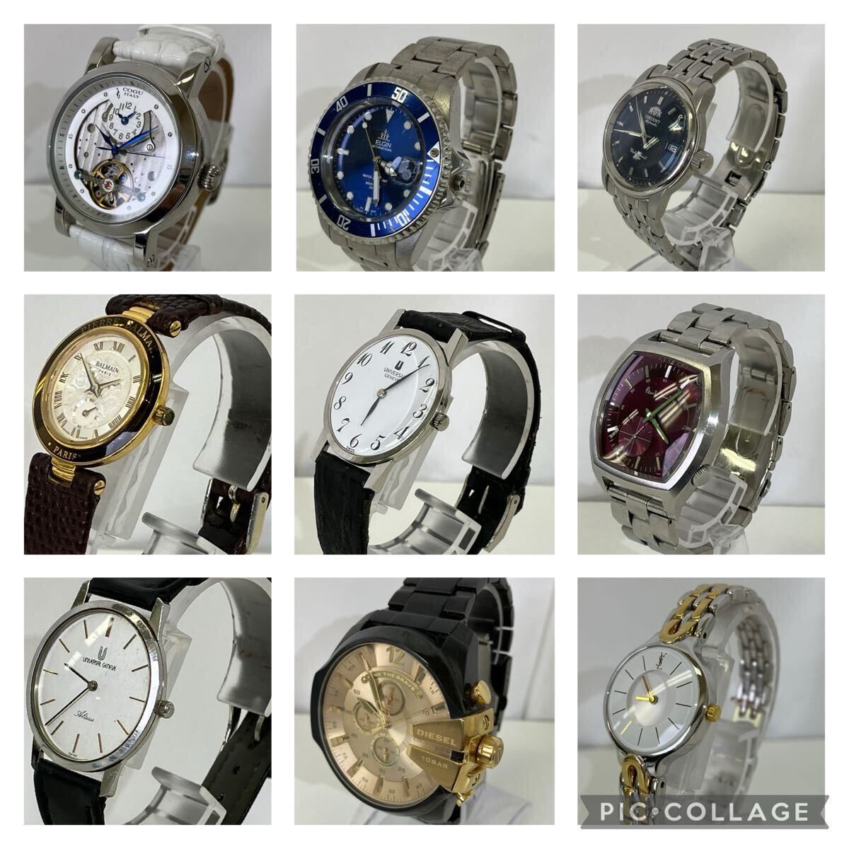 J547-i】 腕時計 稼働品 4点 不動品5点 COGU YSL universalgenve J547-i】 腕時計 稼働品 4点 不動品5点 COGU YSL universalgenve