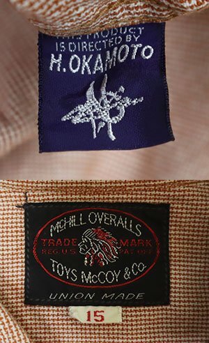 SS65マックヒル McHILLトーイズ マッコイTOYS McCOY古着ワークシャツ半袖シャツ日本製ルート66パッチ付きチェックシャツ15ボックスシャツ_画像4