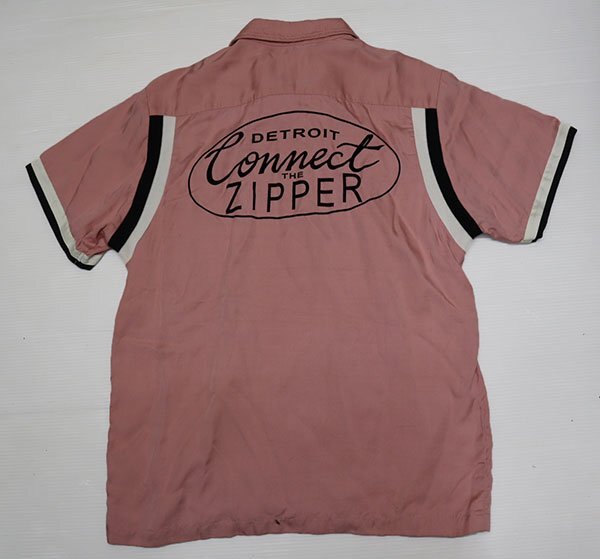 SS34 Fellows PHERROWS б/у одежда мяч ng рубашка сделано в Японии открытый рубашка M искусственный шелк рубашка ROCK контри-рок DETROIT розовый серия flocky принт 