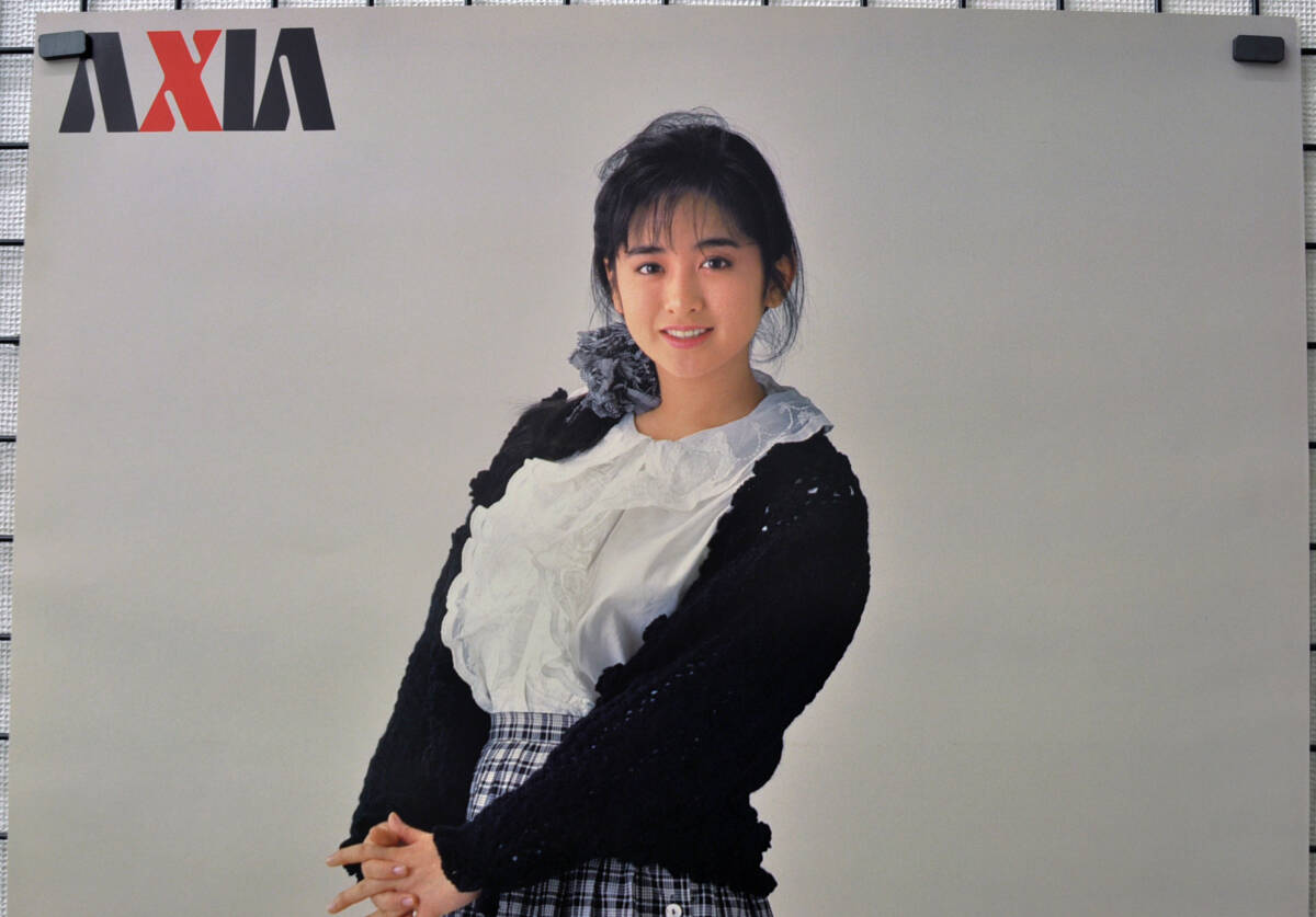 未使用 ★ フジ AXIA 1986年 斉藤由貴 夏?秋編　オリジナルポスター B2 4枚セット ★