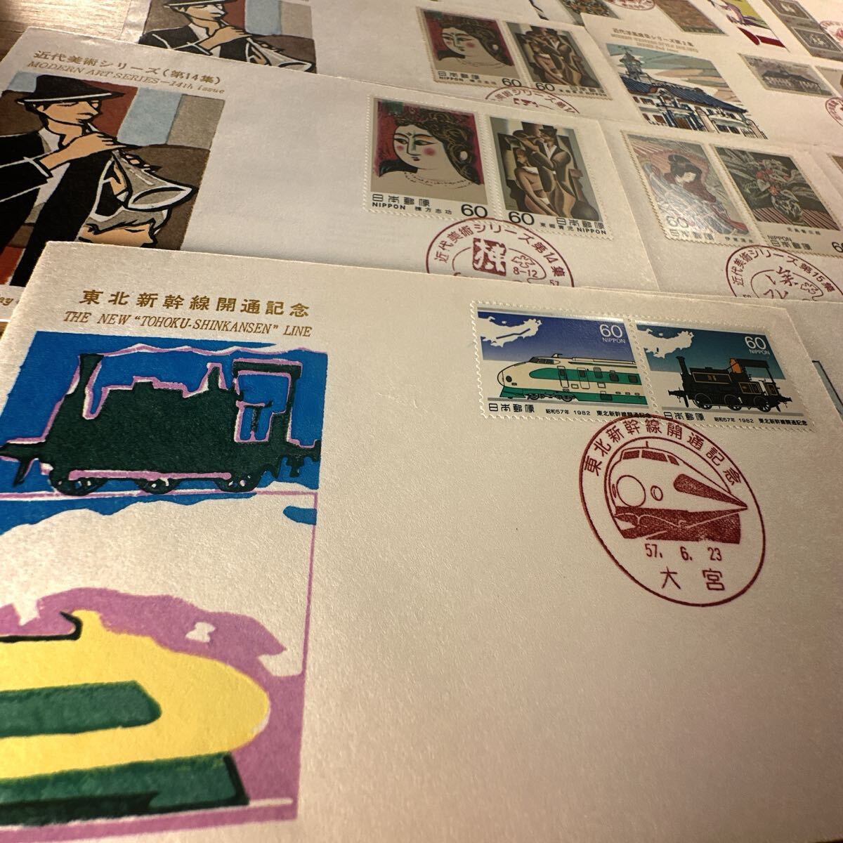 初日カバー 日本切手初日カバー FDC 60円 封筒に複数枚切手 初日カバー 日本切手初日カバー FDC 60円 封筒に複数枚切手