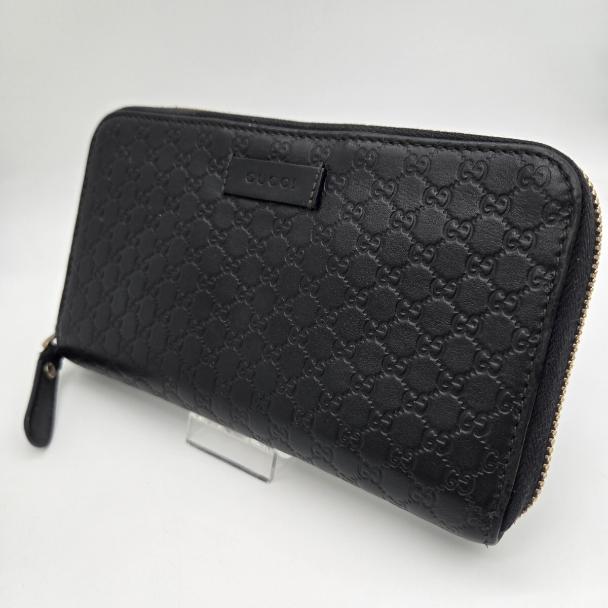 GUCCI グッチ ラウンドファスナー 長財布 財布 マイクロシマ GUCCI グッチ ラウンドファスナー 長財布 財布 マイクロシマ