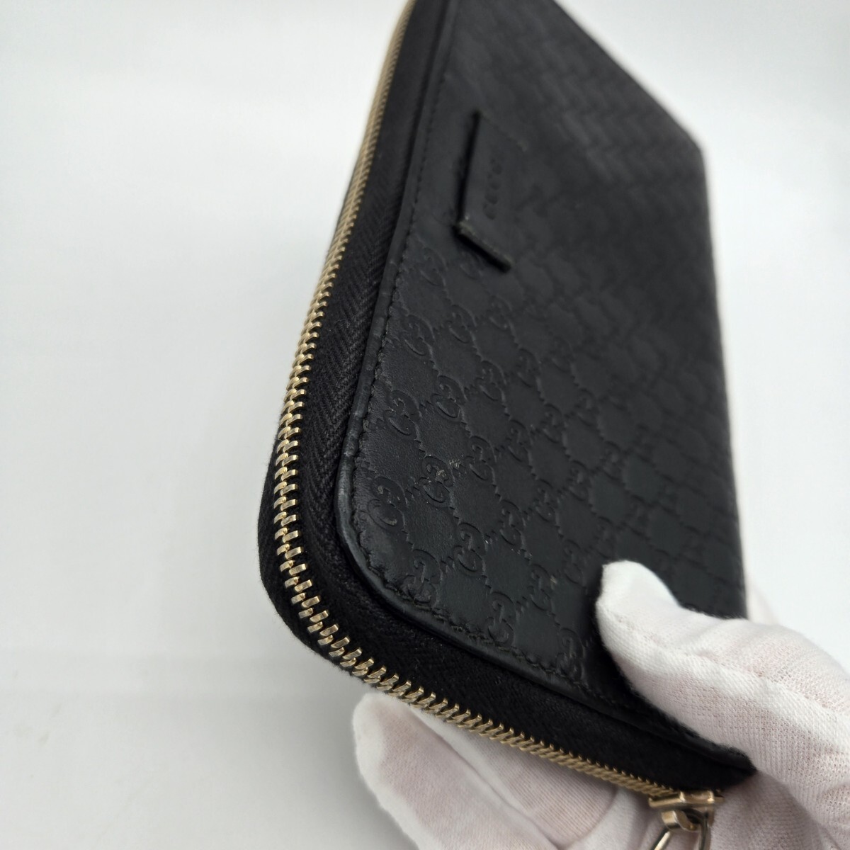 GUCCI グッチ ラウンドファスナー 長財布 財布 マイクロシマ GUCCI グッチ ラウンドファスナー 長財布 財布 マイクロシマ