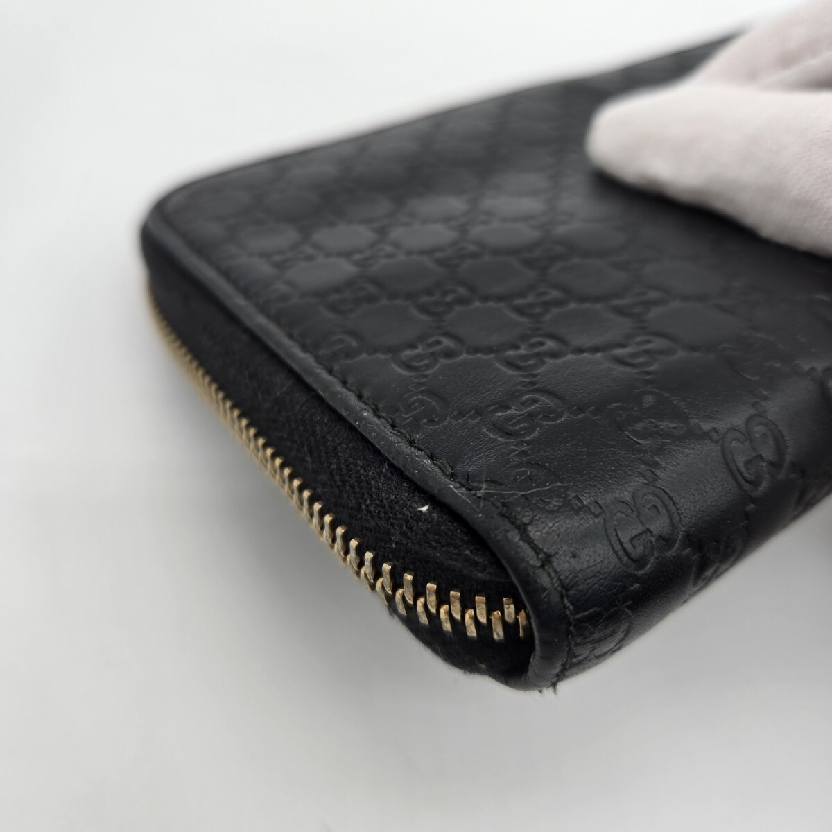 GUCCI グッチ ラウンドファスナー 長財布 財布 マイクロシマ GUCCI グッチ ラウンドファスナー 長財布 財布 マイクロシマ
