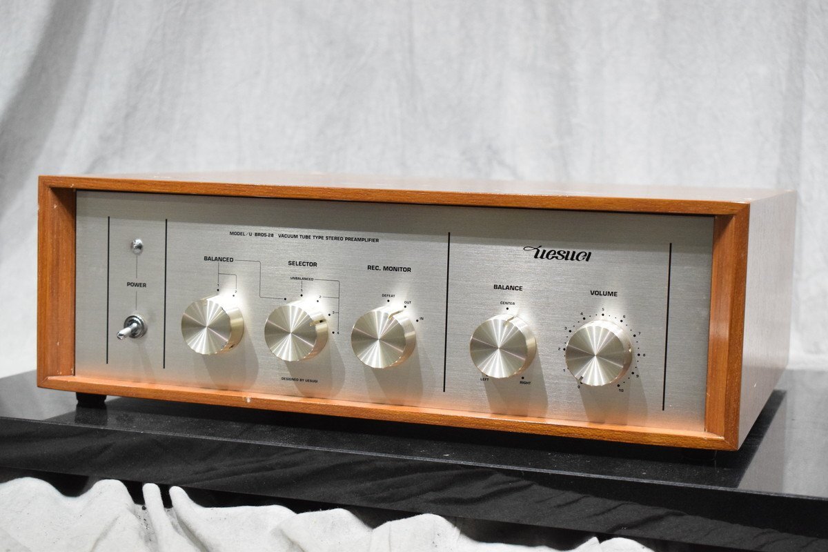【UESUGI/ウエスギ/U・BROS-28/真空管プリアンプ簡易動作確認済み】 UESUGI/ウエスギ/U・BROS-28/真空管プリアンプ簡易動作確認済み