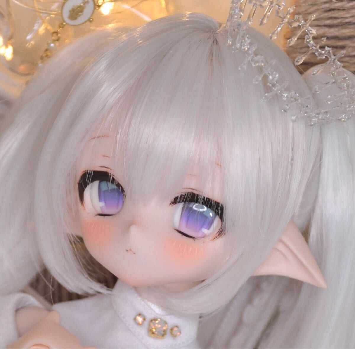 ゆめかわ♡♡♡カスタムブライス✨シルバースノー✨ウィッグ✨可動ボディつき 星夢BJD人形館 on X: 