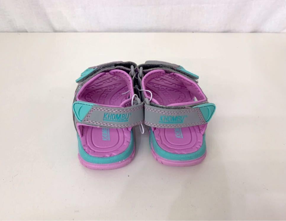 新品■khombu 女の子 キッズサンダル★パープル 18cm_画像4
