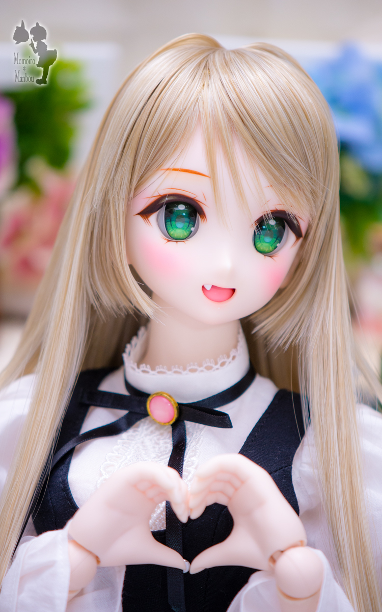 ■DDH-06 開口 カスタム ヘッド ＋ アイ　SW セミホワイト肌　Momoman　_画像5
