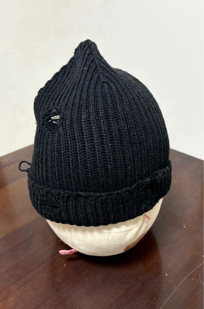 MM6 Maison Margiela メゾン マルジェラ ニットキャップ 黒 MM6 Maison Margiela メゾン マルジェラ ニットキャップ 黒