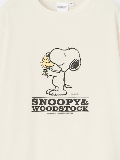 GU グラフィック Tシャツ Peanuts スヌーピー&ウッドストック サイズM 新品未開封品 人気GU完売品_画像4