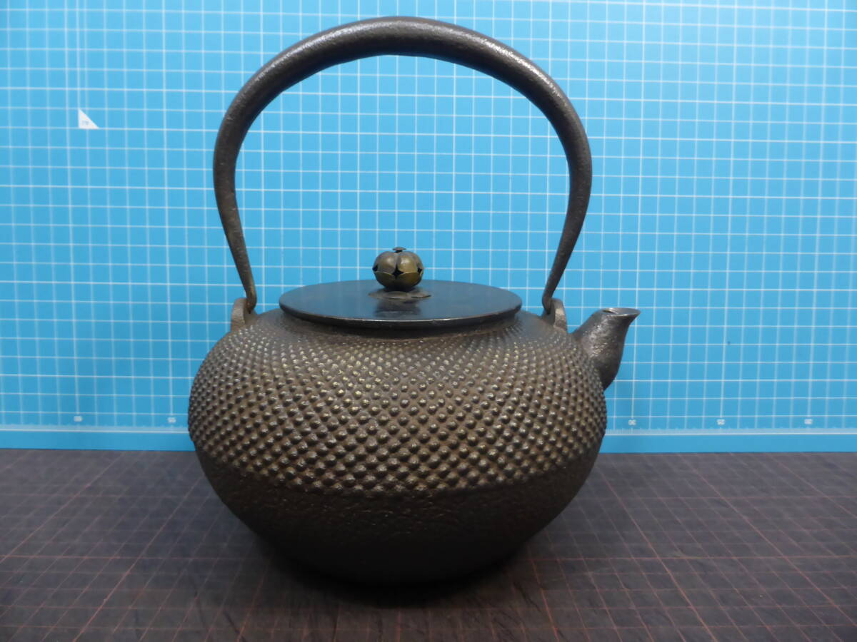 997「龍文堂造」京鉄瓶 満水1300mL 重さ1565g 水漏れ無し(鉄瓶 997「龍文堂造」京鉄瓶 満水1300mL 重さ1565g 水漏れ無し(鉄瓶