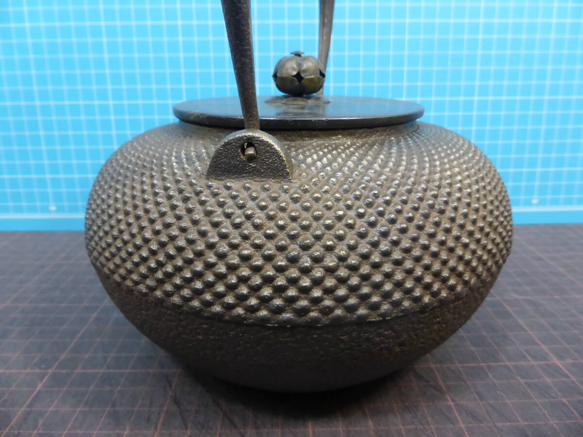 997「龍文堂造」京鉄瓶 満水1300mL 重さ1565g 水漏れ無し(鉄瓶 997「龍文堂造」京鉄瓶 満水1300mL 重さ1565g 水漏れ無し(鉄瓶