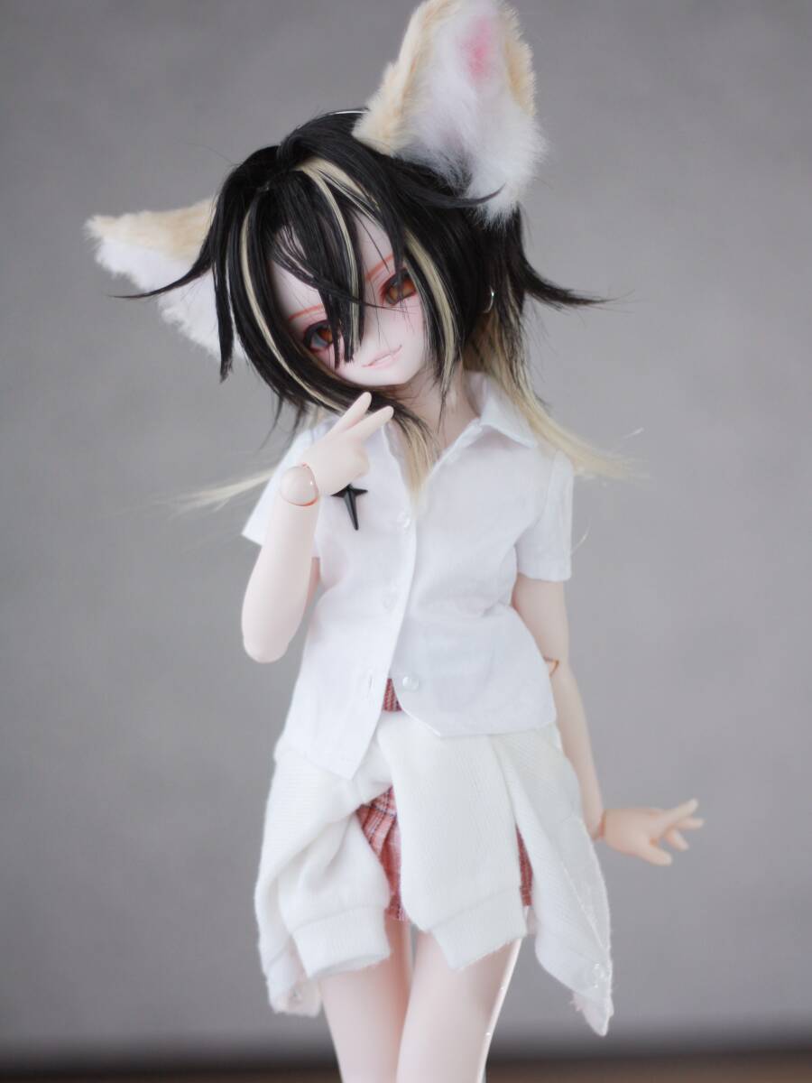 DDH - 27 カスタムヘッド ( SW肌 ) ソフビ盛り + アイ3点 + 口内 DDH - 27 カスタムヘッド ( SW肌 ) ソフビ盛り + アイ3点 + 口内
