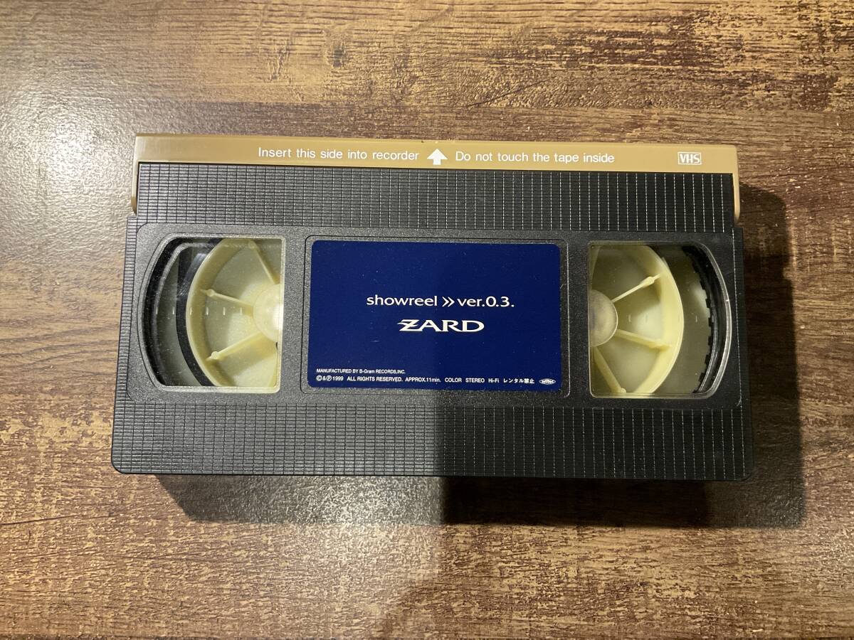 VHS ビデオテープ　ZARD showreel vol.0.3.