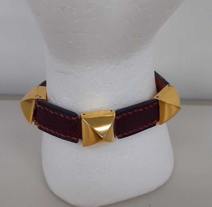 エルメス　HERMES　メドール　リザード　バングル　ブレスレット　美品　A刻_画像1