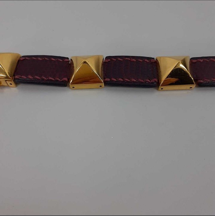エルメス　HERMES　メドール　リザード　バングル　ブレスレット　美品　A刻_画像3