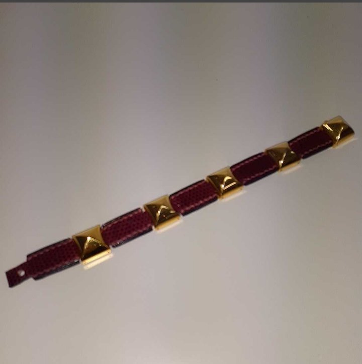 エルメス　HERMES　メドール　リザード　バングル　ブレスレット　美品　A刻_画像4