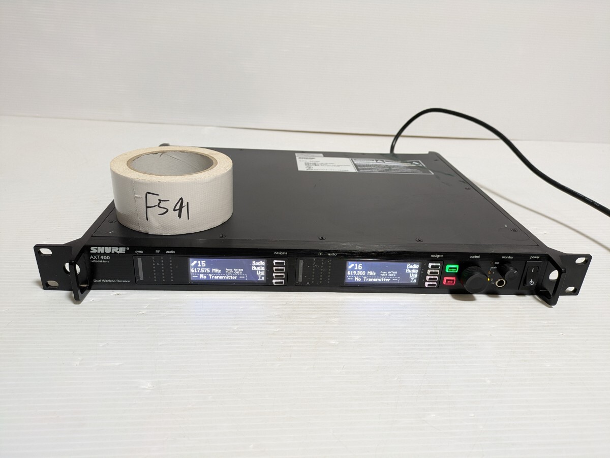 SHUREワイヤレスAXT400 AXT-400 レシーバー 動作確認済み SHURE AXT400 ワイヤレスレシーバー 動作確認済み