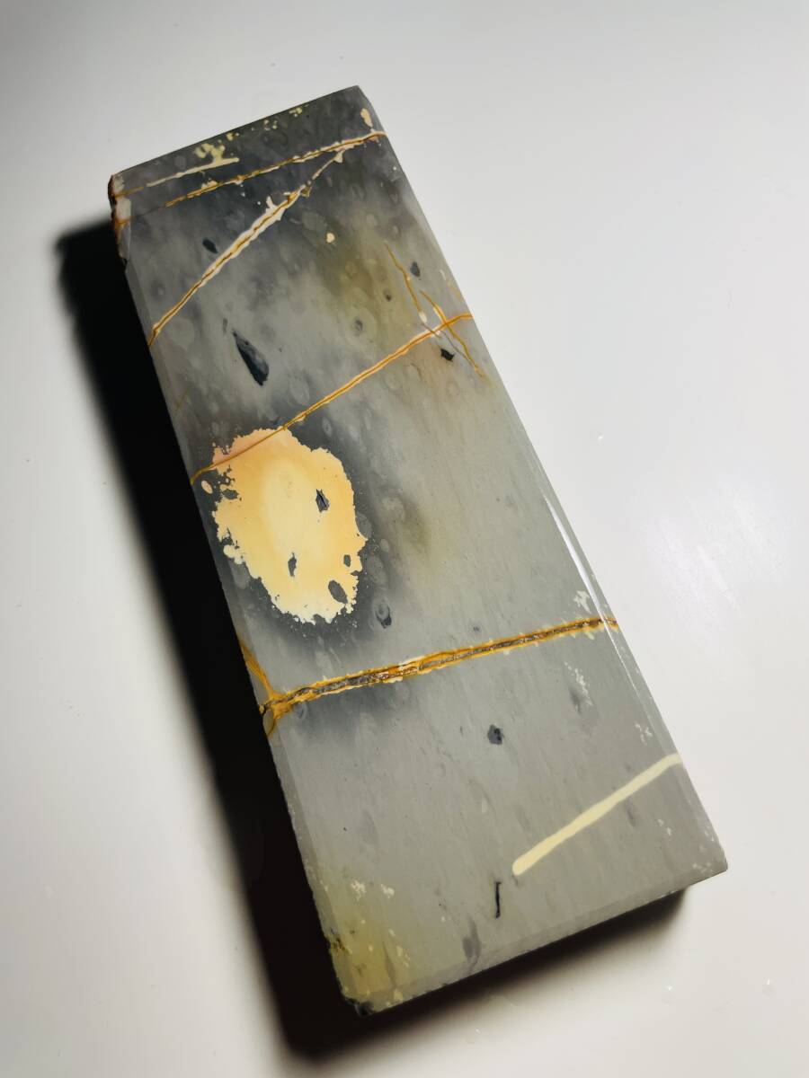天然砥石 仕上げ砥石 正本山 カラス 476g 検)砥石鋸包丁鉋鑿 天然砥石 仕上げ砥石 正本山 カラス 476g 検)砥石鋸包丁鉋鑿