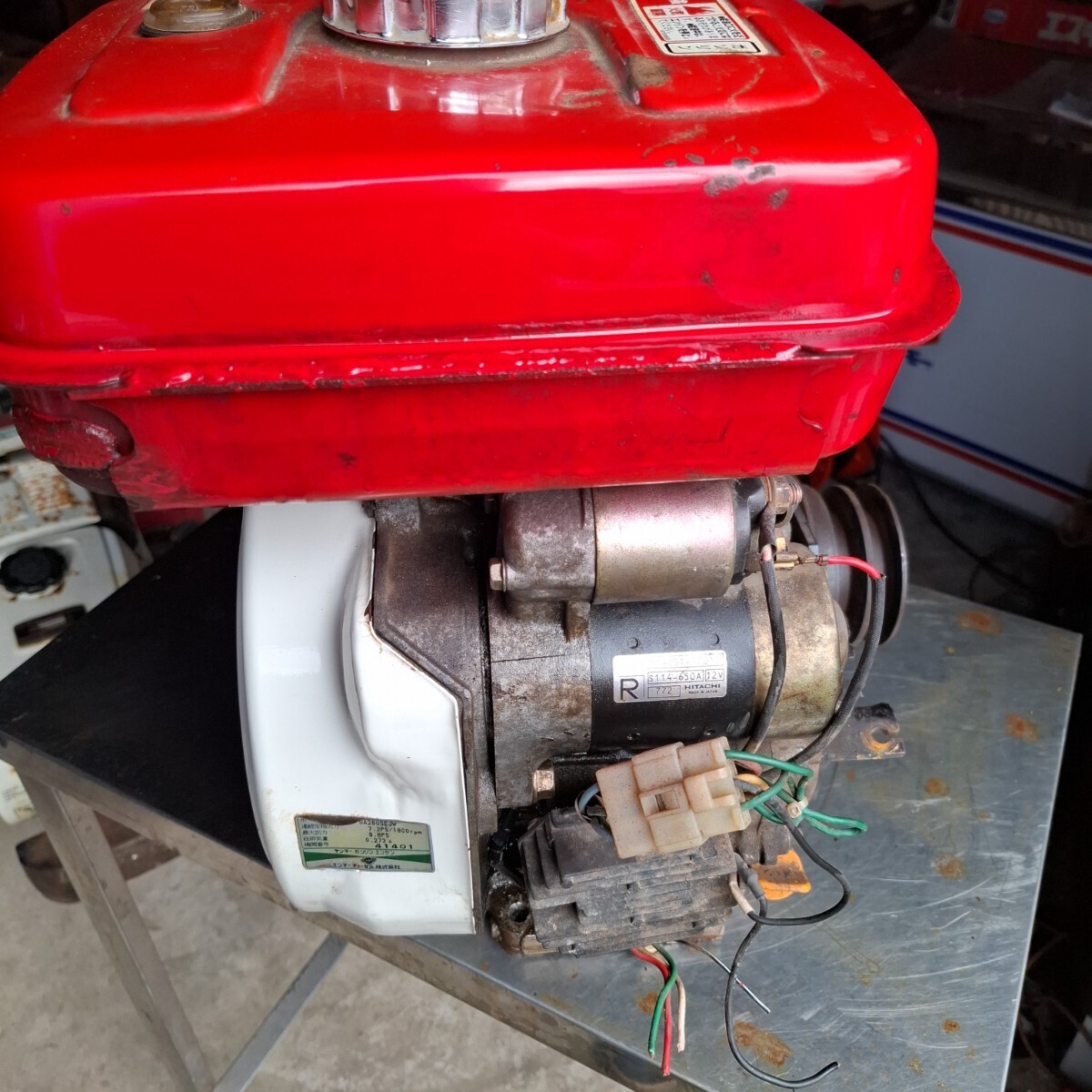 セル付き ヤンマーGA280SE 9.8馬力 ガソリンエンジン 反時計回り セル付き ヤンマーGA280SE 9.8馬力 ガソリンエンジン 反時計回り