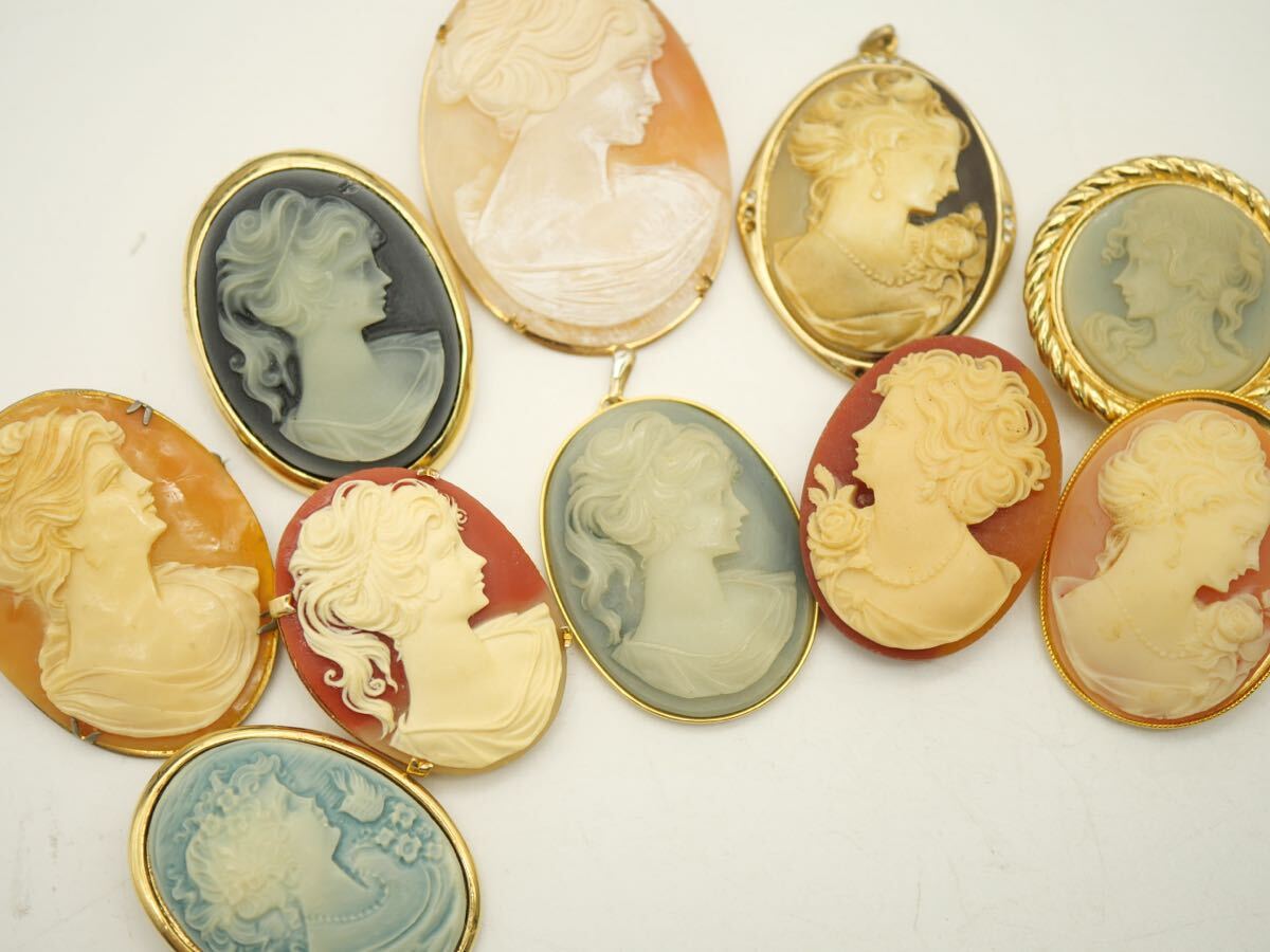 B31】カメオ CAMEO カメオ系 シェルカメオ ブローチ など 裏面に B31】カメオ CAMEO カメオ系 シェルカメオ ブローチ など 裏面に