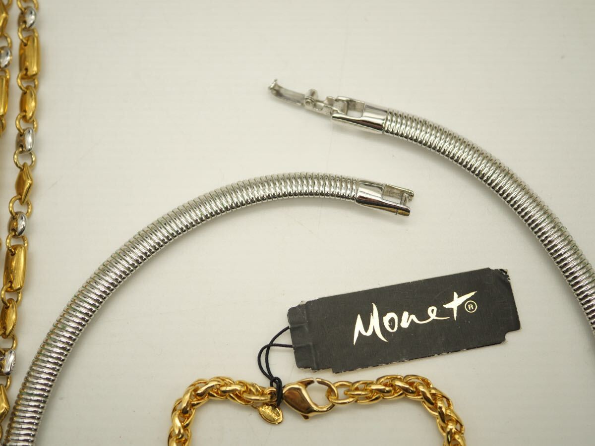 D75】MONET モネ ネックレス ブレスレット ゴールドカラー など D75】MONET モネ ネックレス ブレスレット ゴールドカラー など