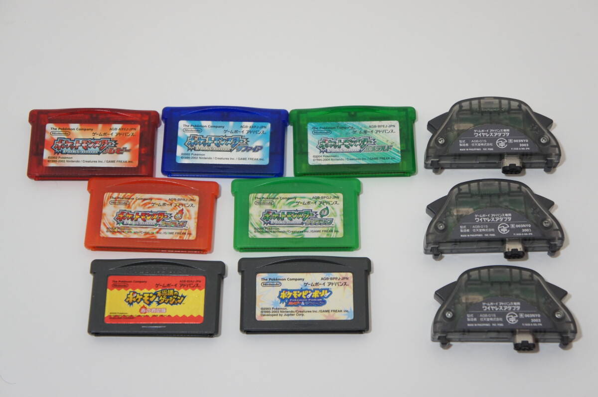 GBA ポケモン 7本セット ファイアレッド/リーフグリーン/ルビー GBA ポケモン 7本セット ファイアレッド/リーフグリーン/ルビー