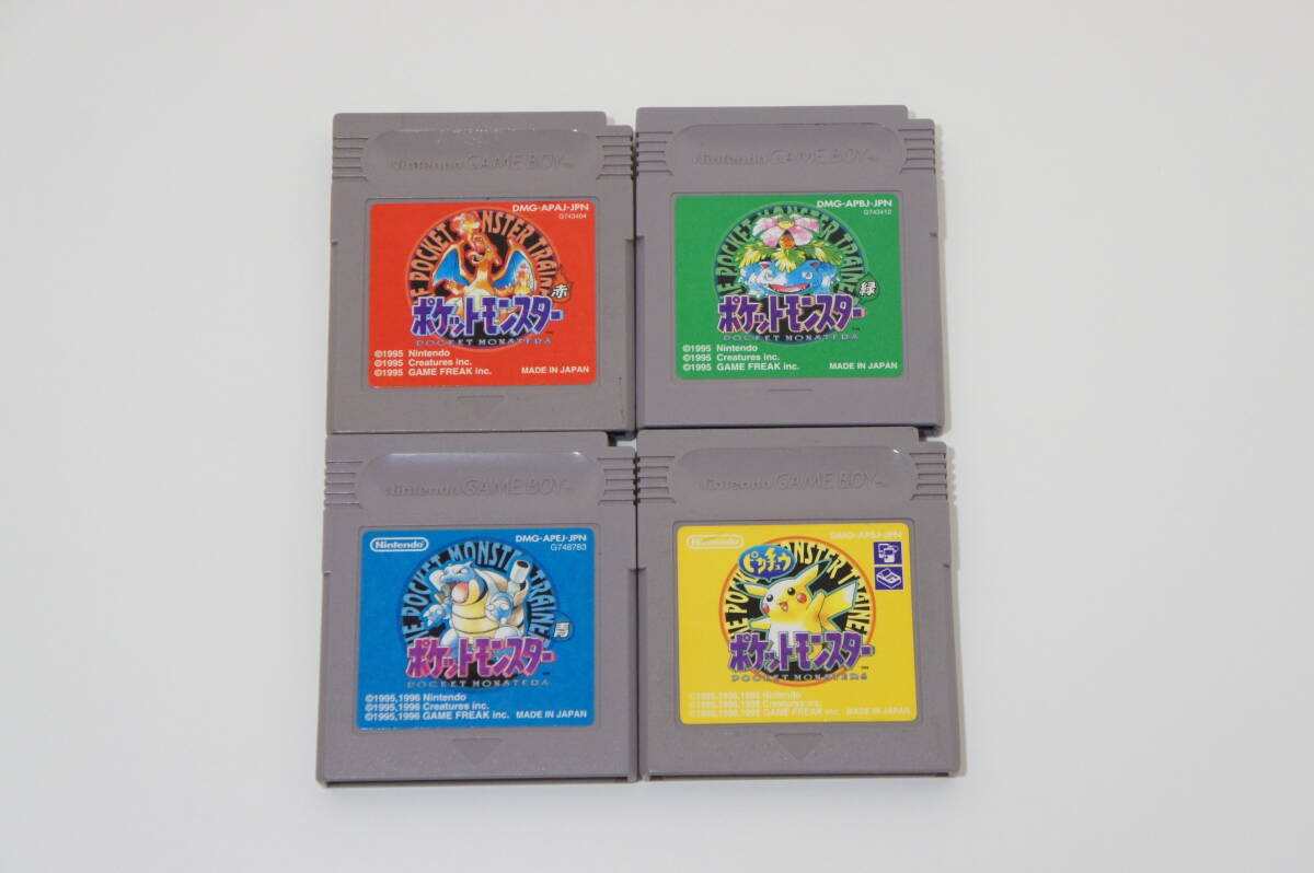 ゲームボーイ ポケットモンスター 赤/緑/青/ピカチュウ/金/銀 ゲームボーイ ポケットモンスター 赤/緑/青/ピカチュウ/金/銀