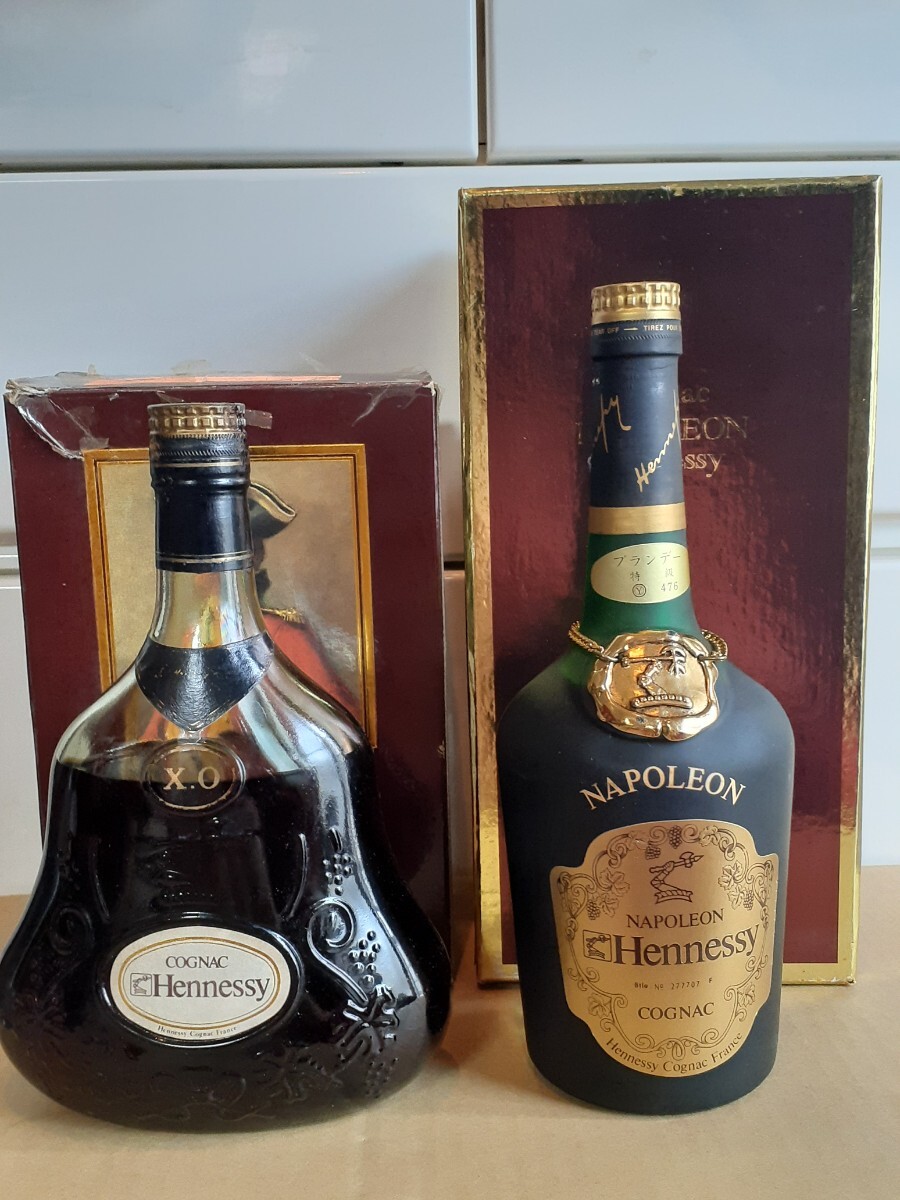 古酒 コニャック Hennessy Napoleon+X.O 2本まとめて! ヘネシー 古酒 コニャック Hennessy Napoleon+X.O 2本まとめて! ヘネシー