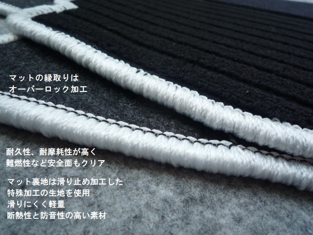 tanto ダイハツ　タントカスタム ◇ラゲッジマット　縁糸ホワイト◇縁糸カラー６色変更OK◇ 新品 A/kwh_画像9